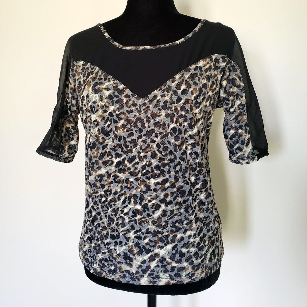 xs || express || LEOPARD MESH PANEL TOP
